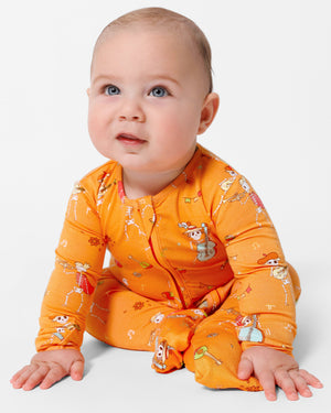 Skeletons Bamboo Convertible Footie