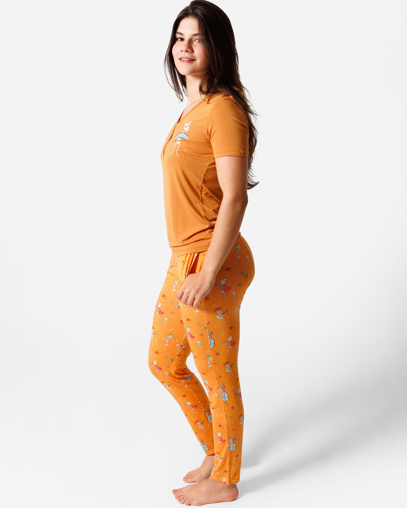 Skeletons Bamboo Women's Pajama Set