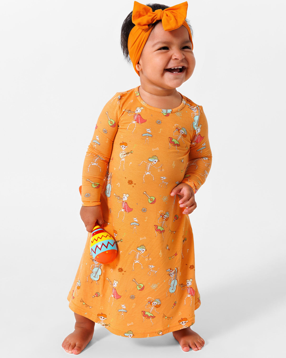 Skeletons Bamboo Girls' Dress