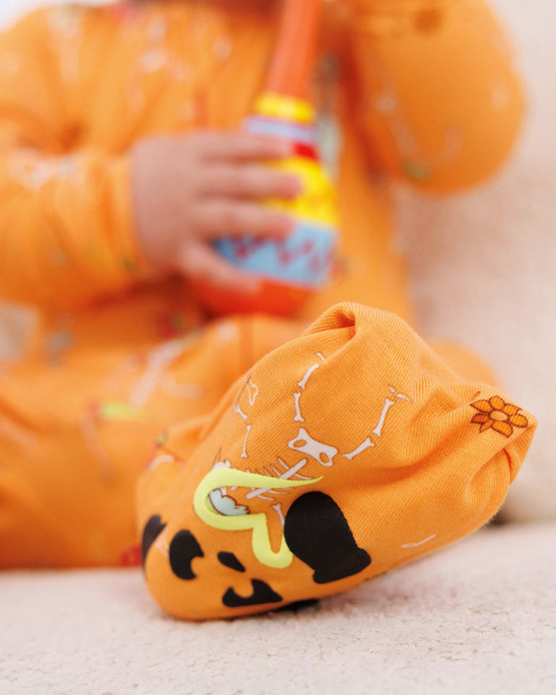 Skeletons Bamboo Convertible Footie