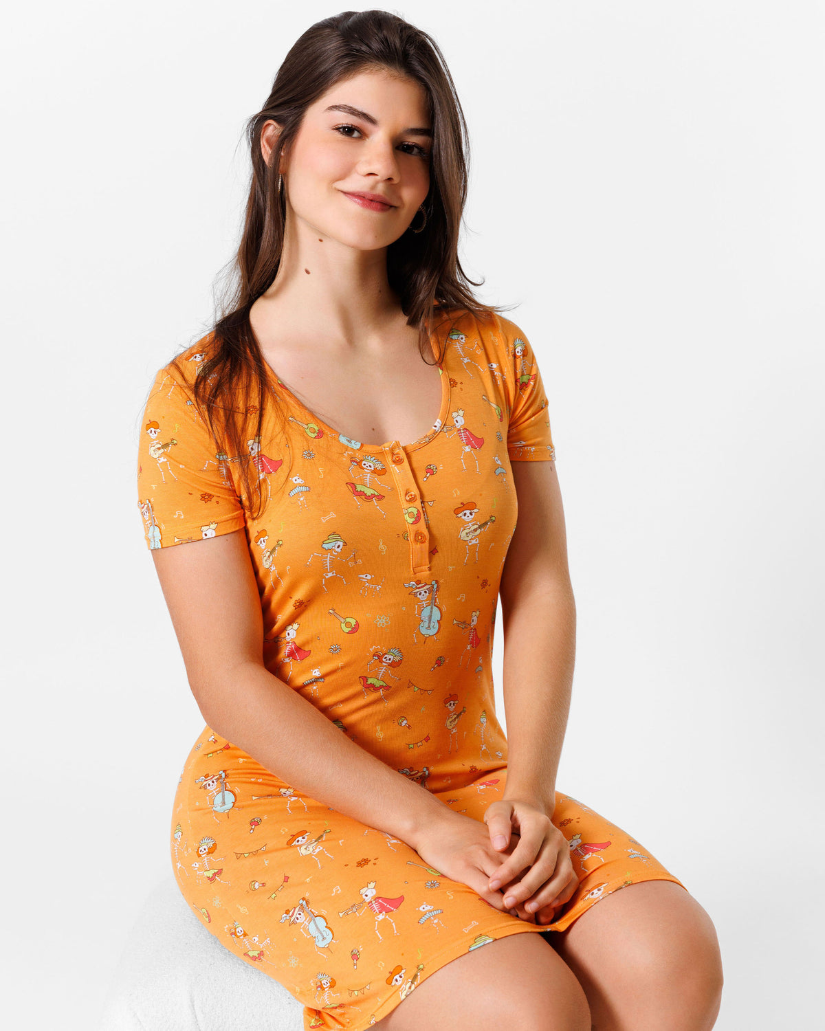 Skeletons Bamboo Women's Nightgown
