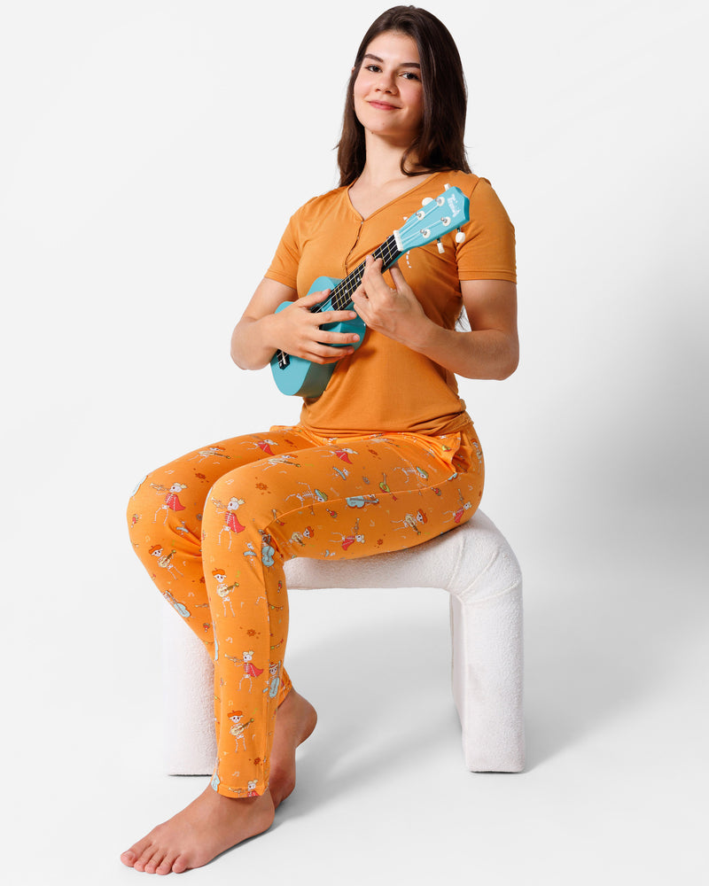 Skeletons Bamboo Women's Pajama Set