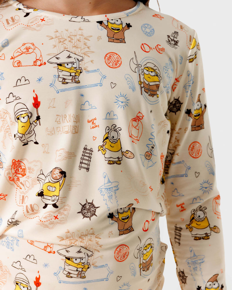 Minions: Sketch Through Time Bamboo Kids Pajamas