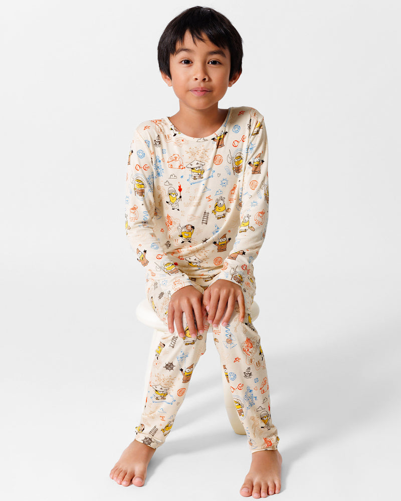 Minions: Sketch Through Time Bamboo Kids Pajamas