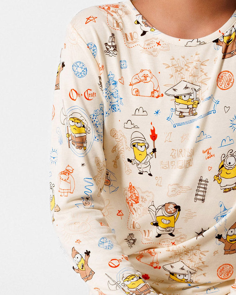 Minions: Sketch Through Time Bamboo Kids Pajamas