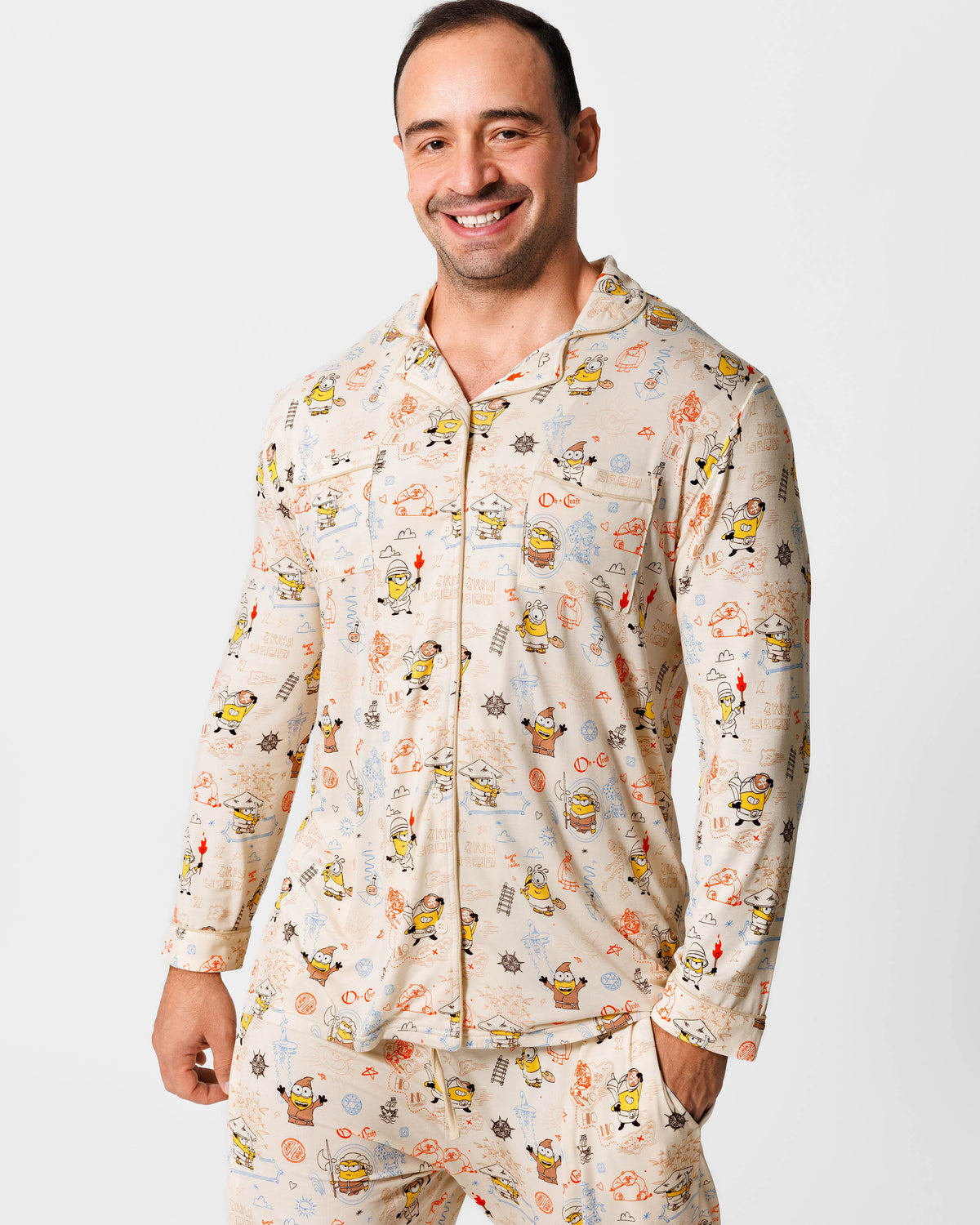 Minions: Sketch Through Time Bamboo Men's Pajama Set