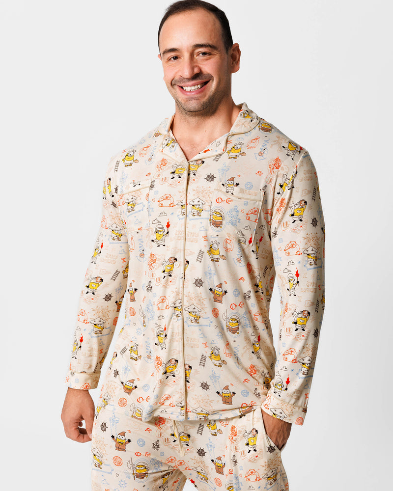 Minions: Sketch Through Time Bamboo Men's Pajama Set