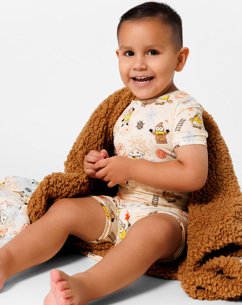 Minions: Sketch Through Time Bamboo Sherpa Blanket