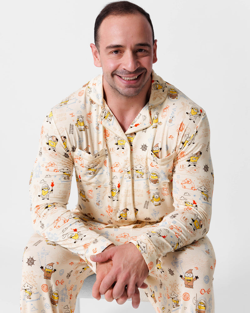 Minions: Sketch Through Time Bamboo Men's Pajama Set