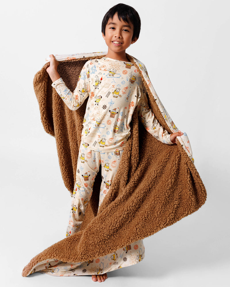 Minions: Sketch Through Time Bamboo Sherpa Blanket