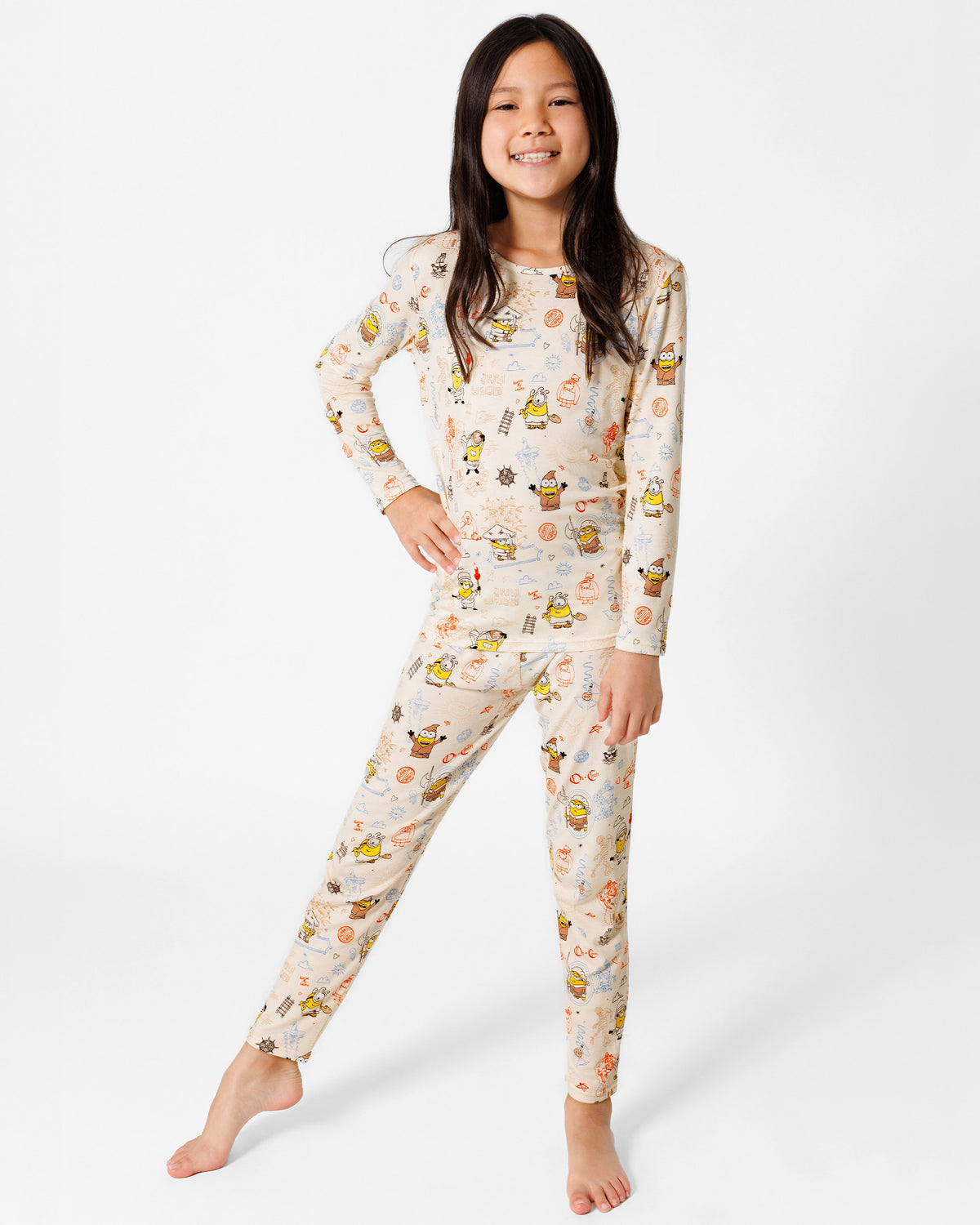 Minions: Sketch Through Time Bamboo Kids Pajamas