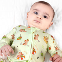 Capybara Boba Bamboo Convertible Footie