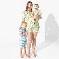 Sloth Pajama Party Bamboo Kids Pajama Short Set