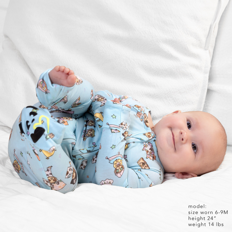 Sloth Pajama Party Bamboo Convertible Footie