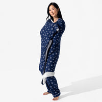 Snowflake Bamboo Sherpa Blanket