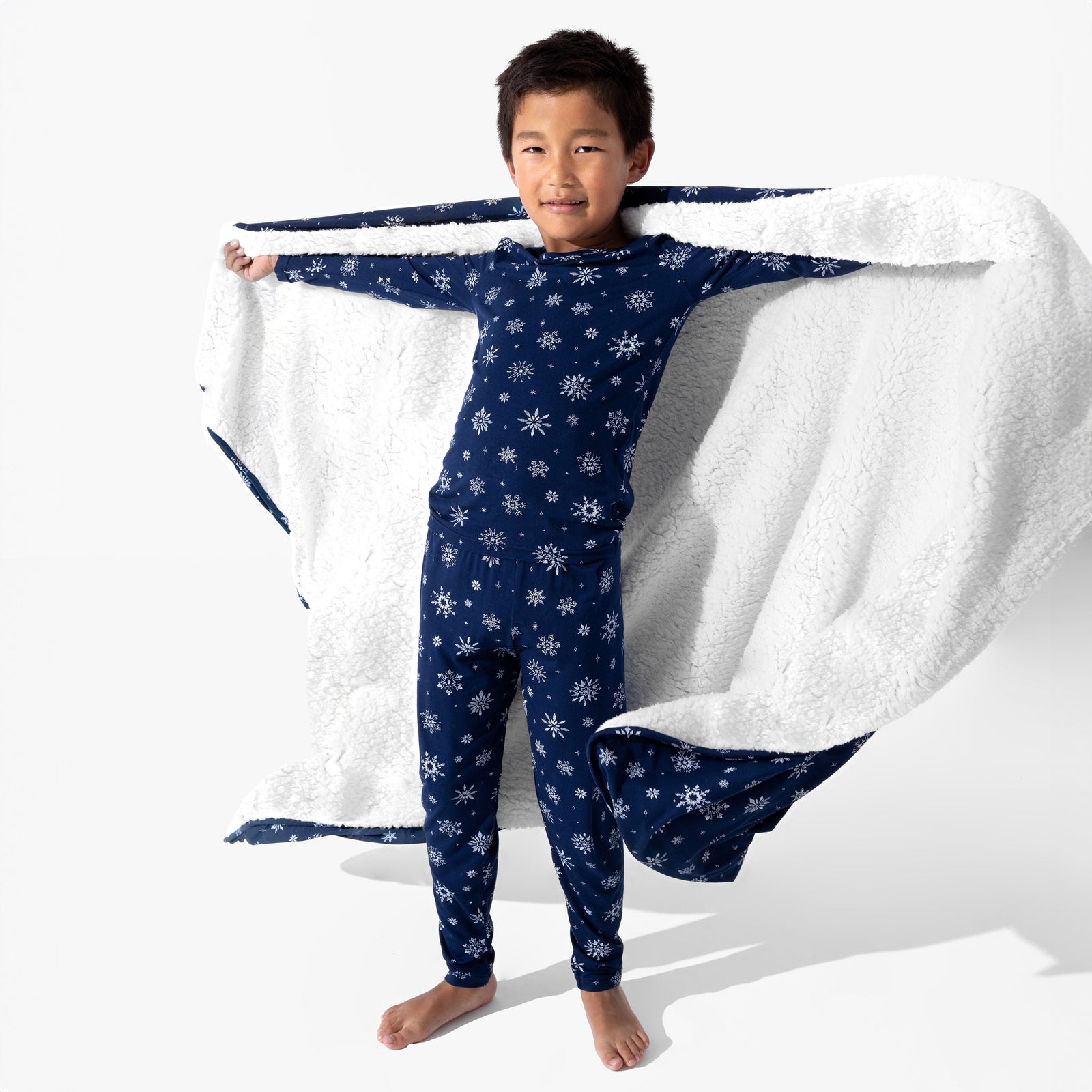 Snowflake Bamboo Kids Pajamas