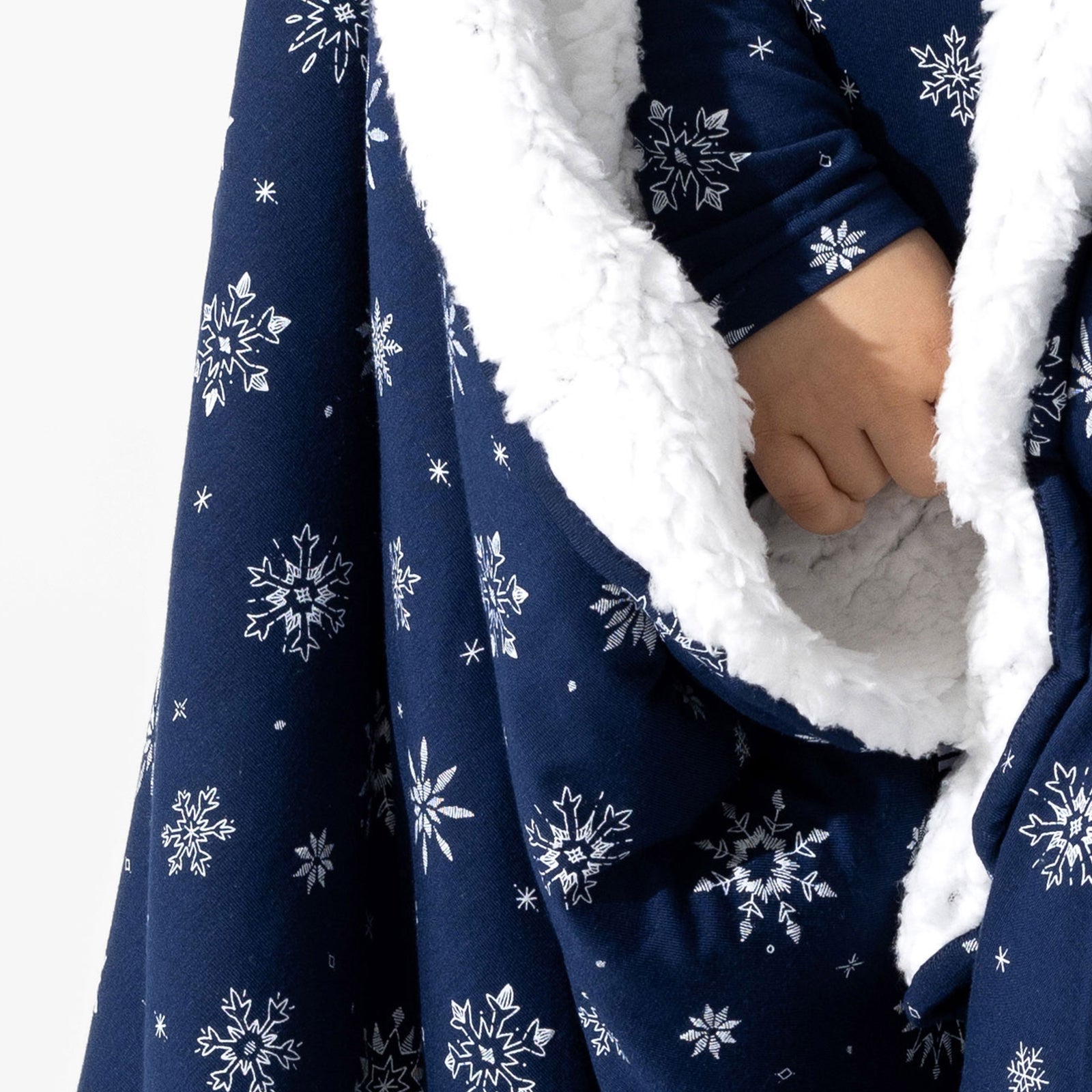 Snowflake Bamboo Sherpa Blanket