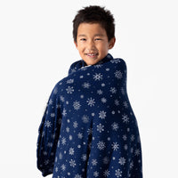 Snowflake Bamboo Sherpa Blanket