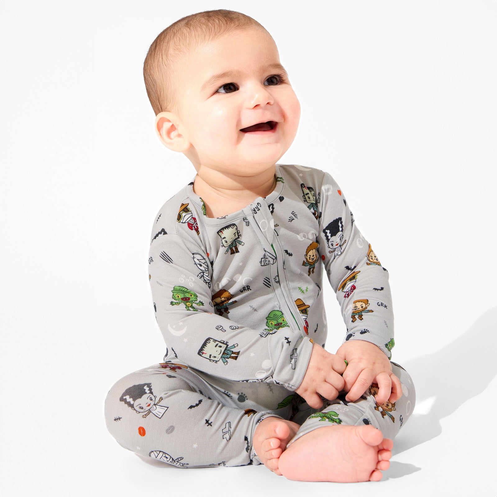 Little Monsters Bamboo Convertible Footie