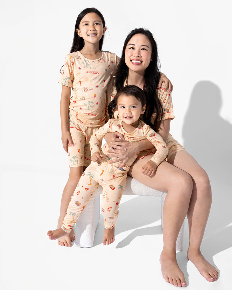 Minecraft: Summer Vibes Kids Pajama Short Set