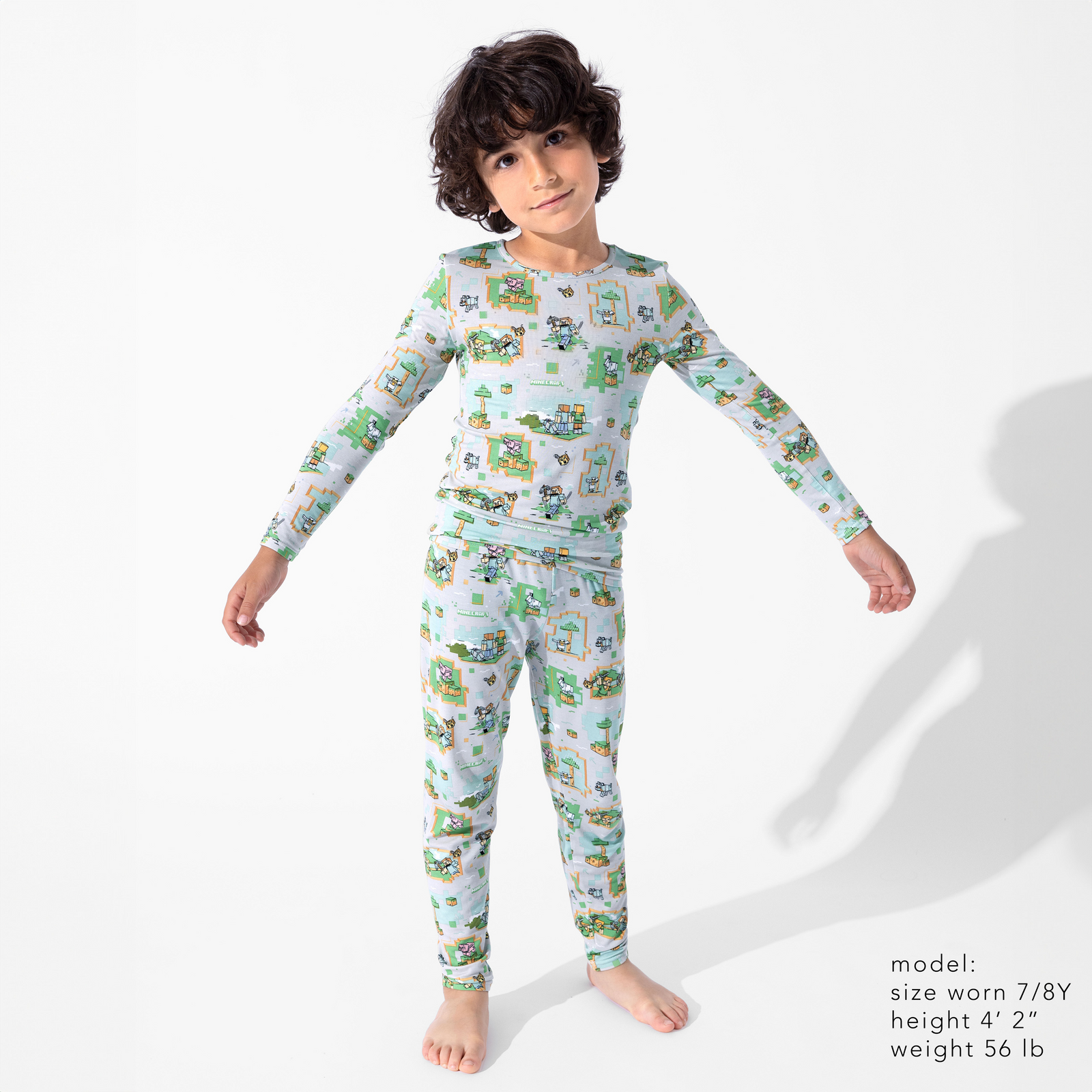Minecraft Overworld Dreams Bamboo Kids Pajamas