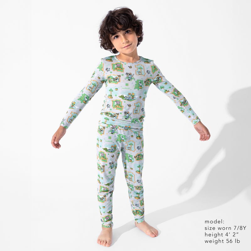 Minecraft Overworld Dreams Bamboo Kids Pajamas