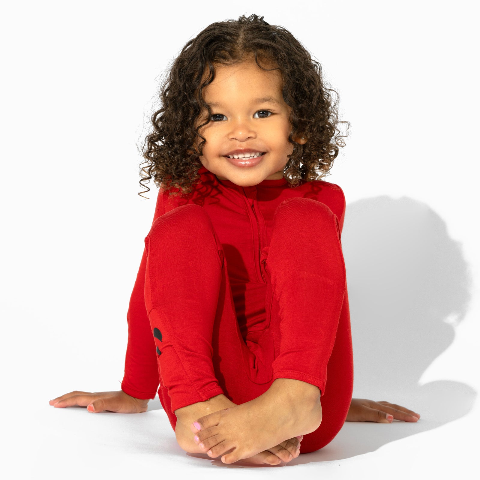 Winterberry Red Bamboo Convertible Footie