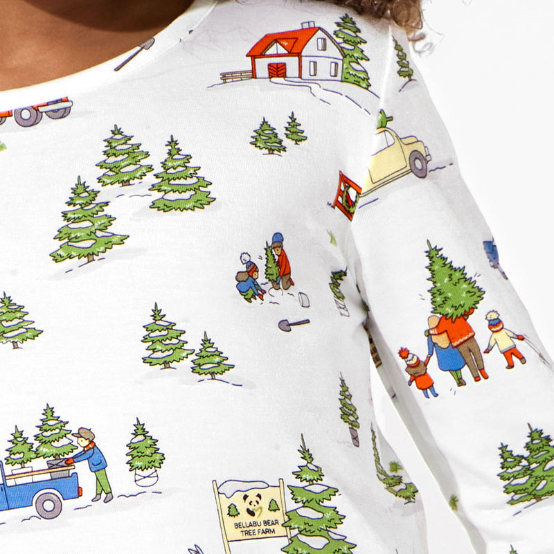 Christmas Tree Farm Bamboo Kids Pajamas