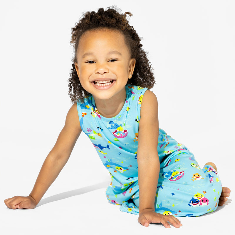 Baby Shark Bamboo Girls' Sleeveless Dress