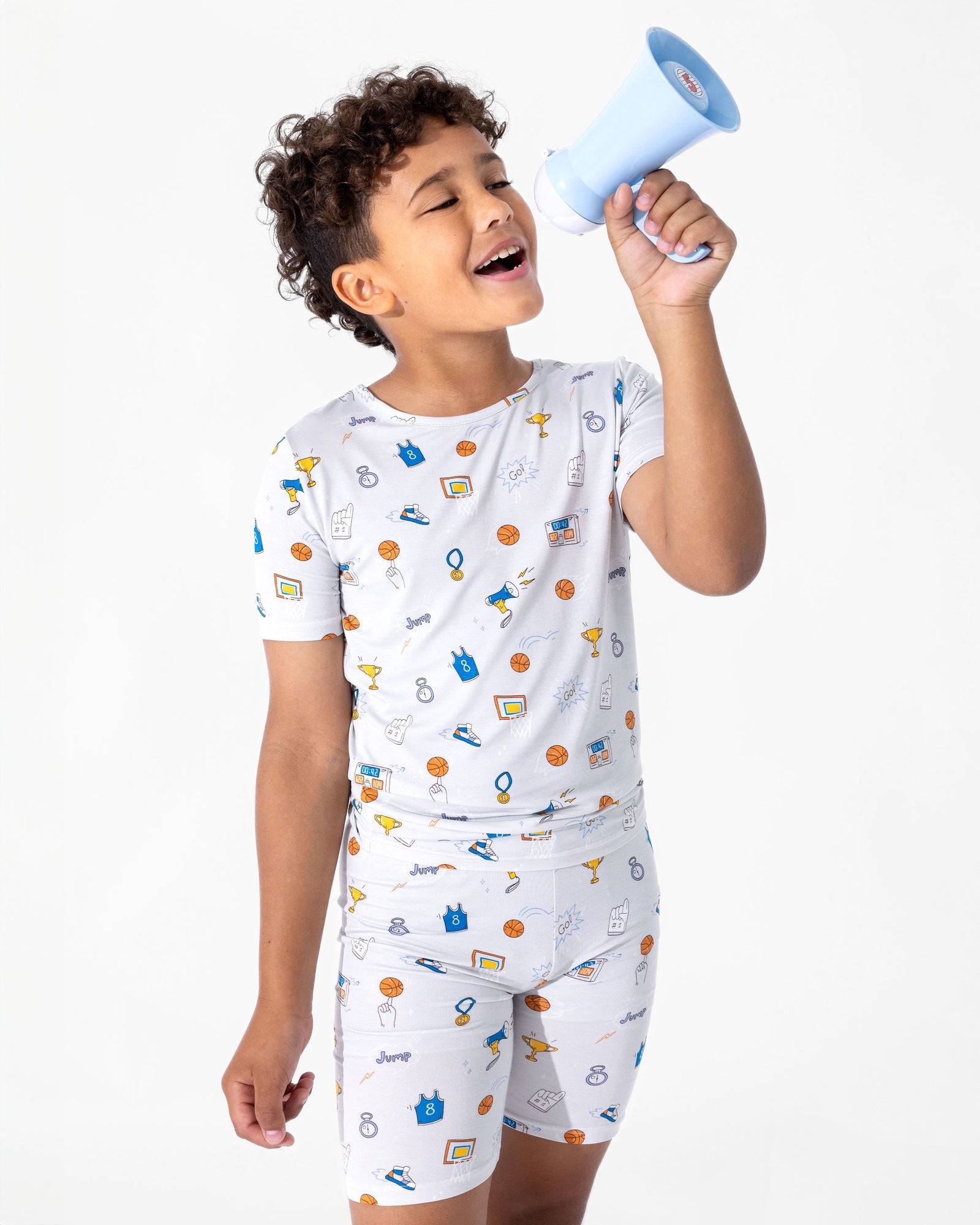 All Star Basketball Bamboo Kids Pajama Short Set