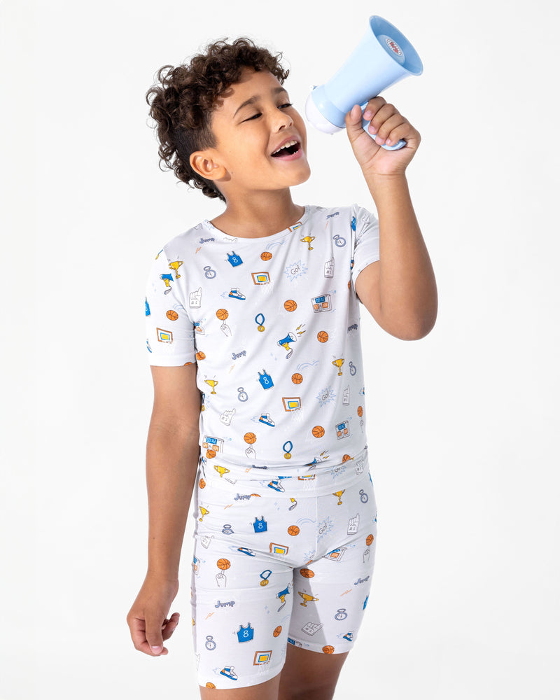 All Star Basketball Bamboo Kids Pajama Short Set