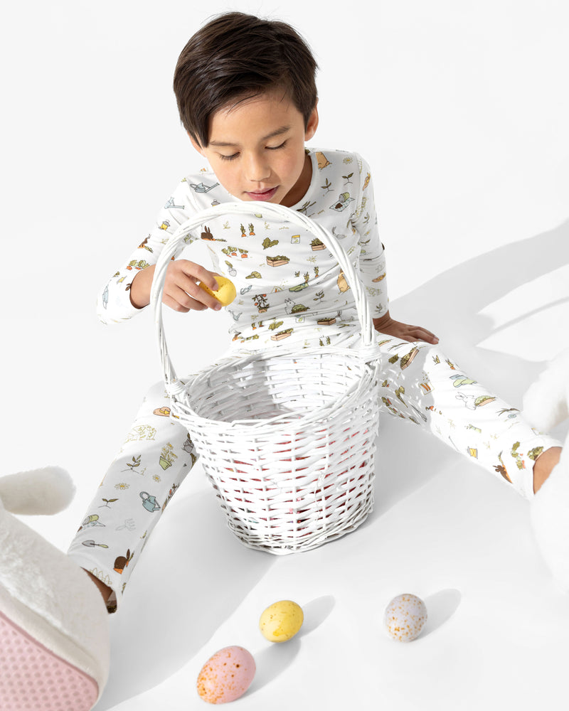 Bunny Garden Bamboo Kids Pajamas