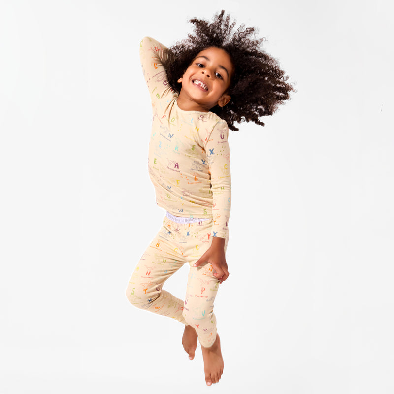 Dino ABC Bamboo Kids Pajamas