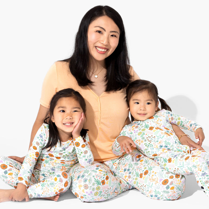 Summer Floral Bamboo Women's Pajama Set