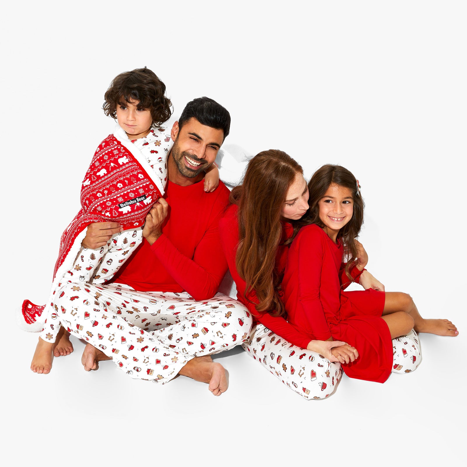 Winterberry Red Bamboo Girls' Long Sleeve Dress