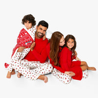 Winterberry Red Bamboo Girls' Long Sleeve Dress