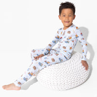 Vintage Suitcases Bamboo Kids Pajamas