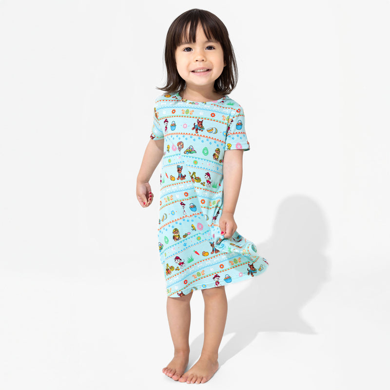 PAW Patrol: Easter Bamboo Girls' Short Sleeve Dress