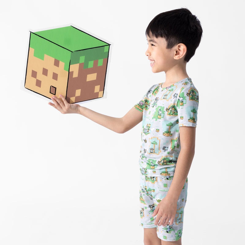 Minecraft: Overworld Dreams Bamboo Kids Pajama Short Set