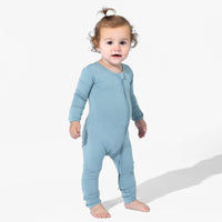 Oasis Teal Bamboo Convertible Footie