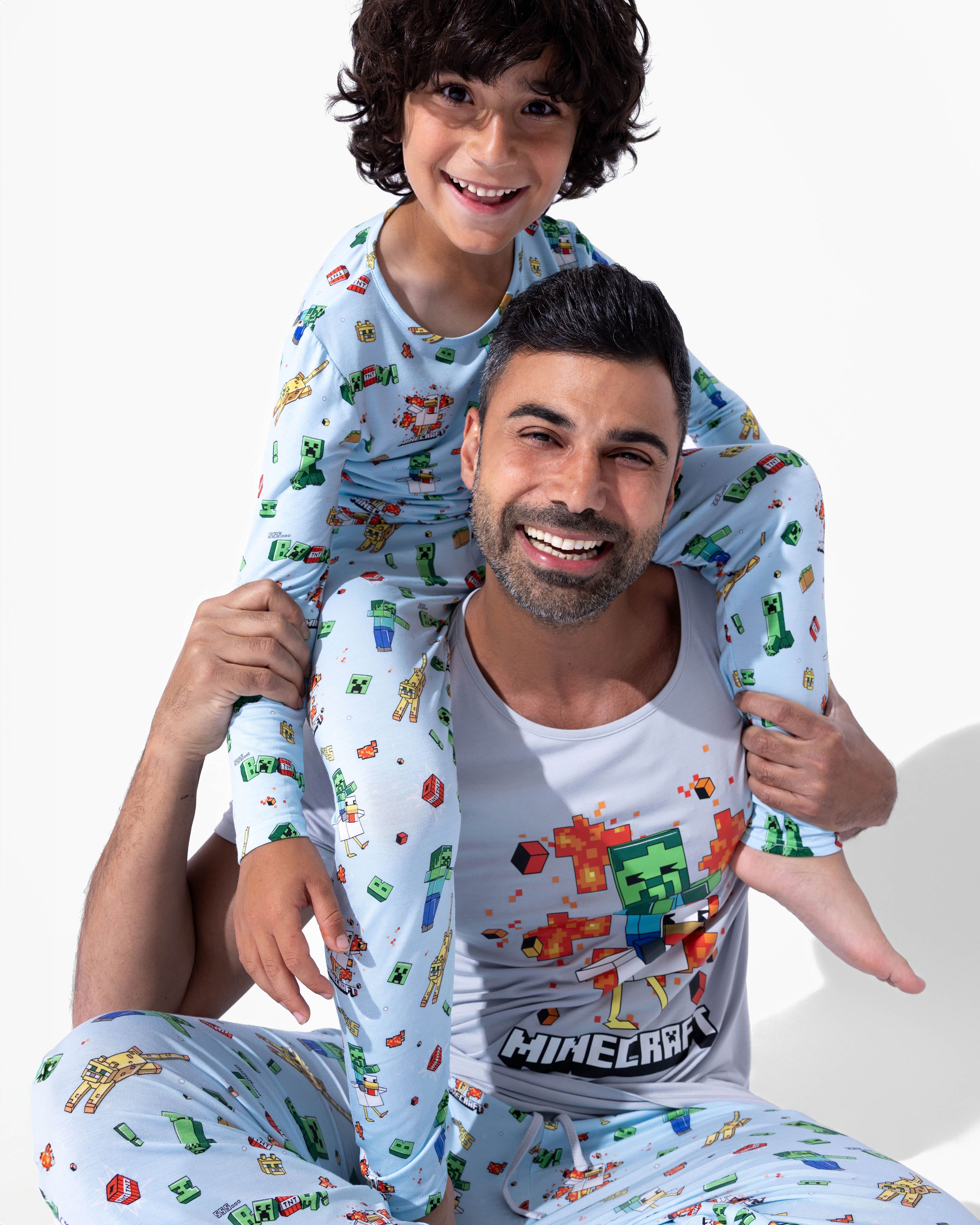 boy　美品　HOLIDAY PARKLIFE　151cm 20-21 Minecraft Chicken Jockey Bamboo Kids Pajamas | Soft Bamboo PJs for