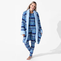 Hanukkah Fair Isle Bamboo Women's Pajama Set