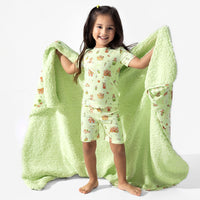 Capybara Boba Bamboo Kids Pajama Short Set
