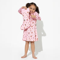 Nutcracker Pink Bamboo Sherpa Christmas Stocking