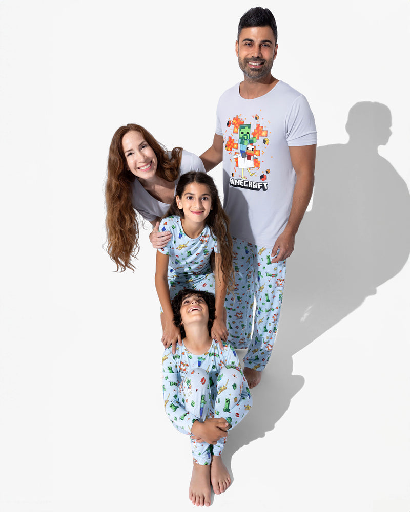 Minecraft: Chicken Jockey Bamboo Kids Pajama Short Set
