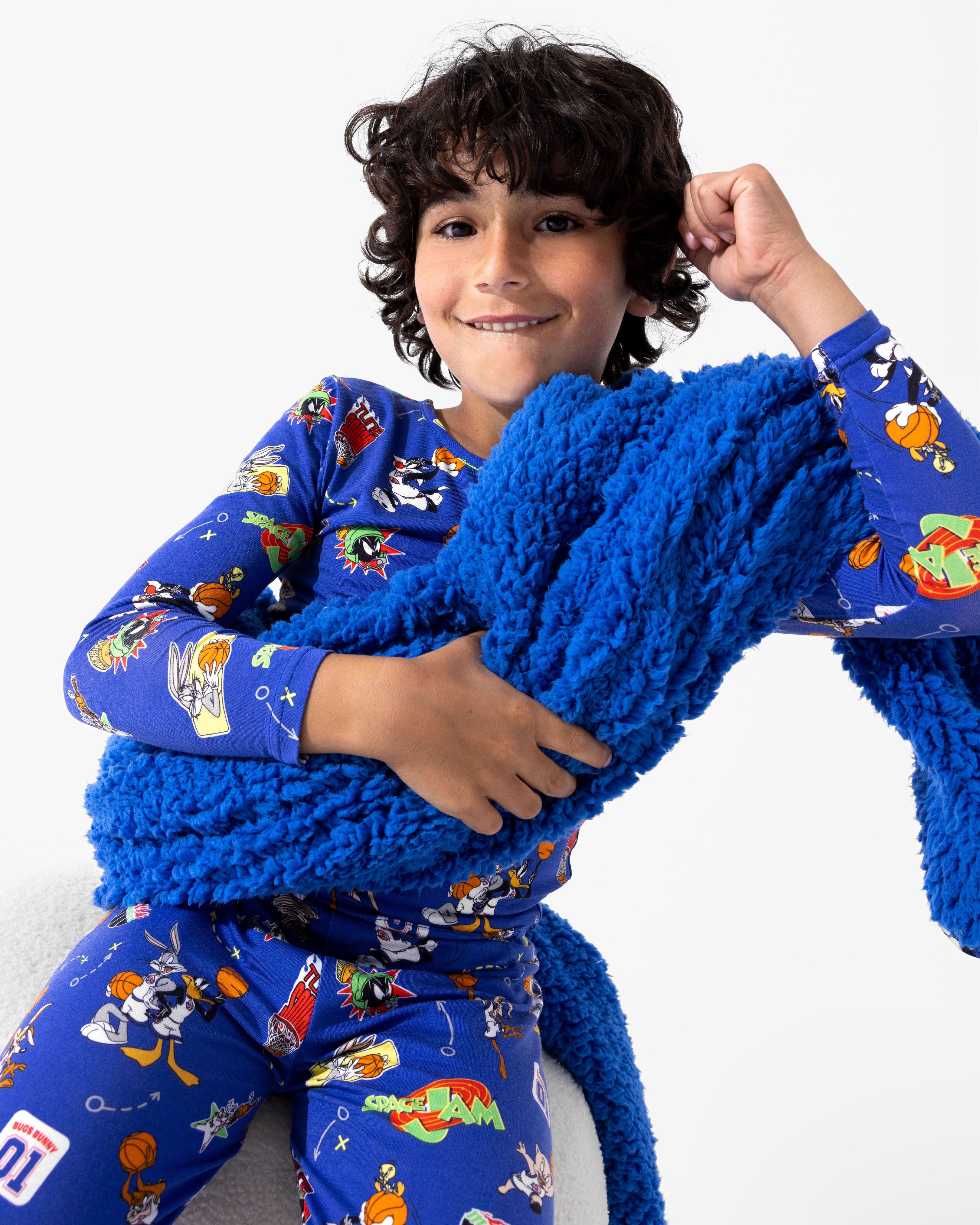 Space Jam Bamboo Sherpa Blanket | Ultra Soft Reversible Bamboo