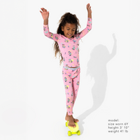 Skater Kitty Bamboo Kids Pajamas