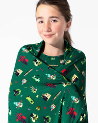 Minecraft: Midnight Mobs Bamboo Sherpa Blanket
