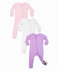 Blush & Bloom Bundle - Bamboo Convertible Footie