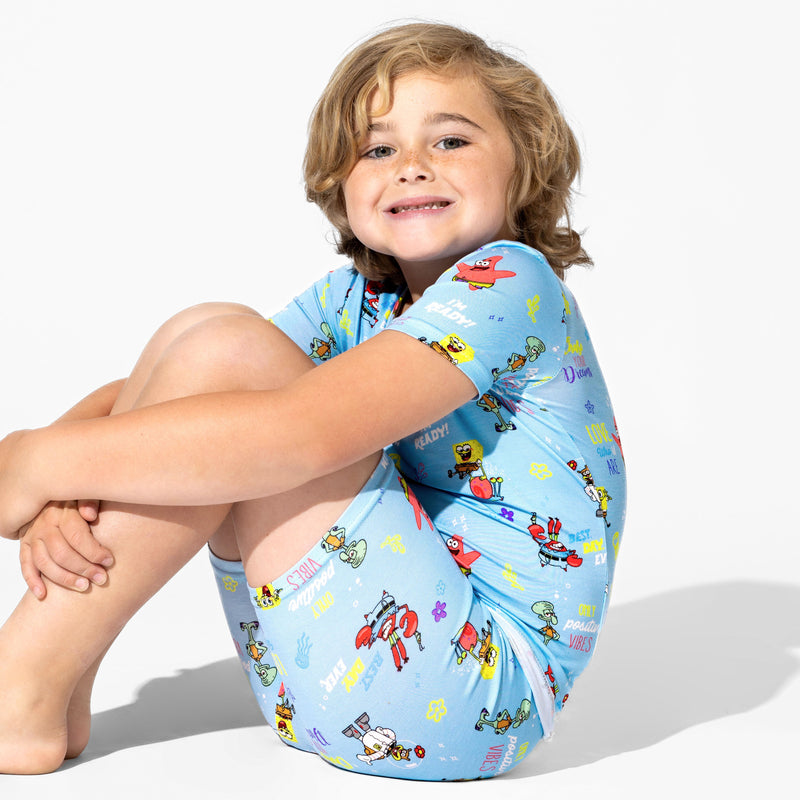 SpongeBob SquarePants: Good Vibes Bamboo Kids Pajama Short Set